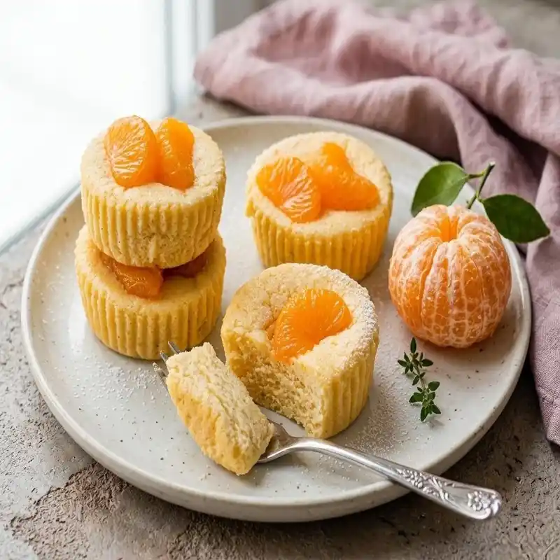 Käsekuchen Muffins mit Mandarin